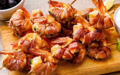 Bacon Wrapped Jalapeno Shrimp
